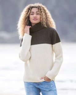 Colourblock Turtleneck -Wear Luxe Shop 104728