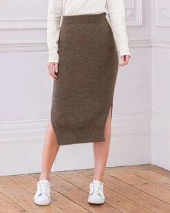 Alpaca Organic Wool Skirt -Wear Luxe Shop 105010