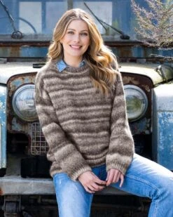 Alpaca Cotton Crew Sweater