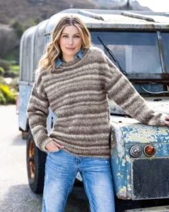 Alpaca Cotton Crew Sweater -Wear Luxe Shop 105103