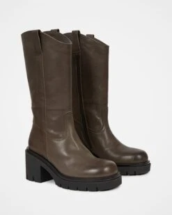 Block Heel Boots -Wear Luxe Shop 105874