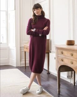Supersoft Turtleneck Dress -Wear Luxe Shop 107334