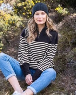 Merino Zip Neck Sweater