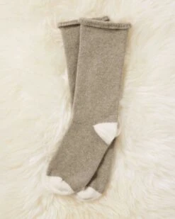 Ladies Pure Cashmere Lounge Socks -Wear Luxe Shop 109689