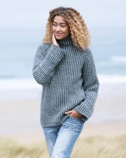 Chunky Fishermans Rib Sweater -Wear Luxe Shop 110183