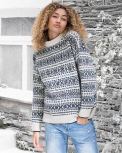 Felted Fair Isle Sweater -Wear Luxe Shop 110828