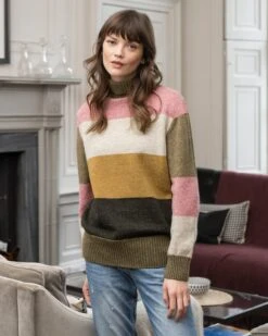 Block Stripe Sweater 6 Block Stripe Sweater -Wear Luxe Shop 111539