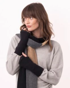 Recycled Cashmere Fingerless Gloves