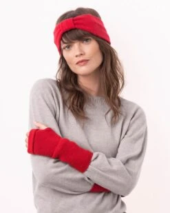 Recycled Cashmere Fingerless Gloves -Wear Luxe Shop 119784