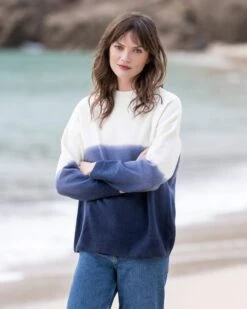 Felted Ombre Crew -Wear Luxe Shop 124391