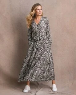 Tie Front Midi Dress -Wear Luxe Shop 124420 1