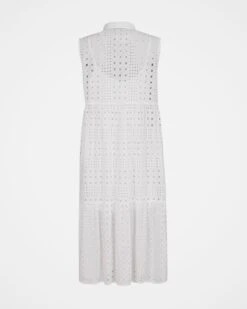 Broderie Sleeveless Midi Dress -Wear Luxe Shop 124930
