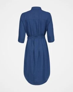 Linen/Cotton Shirt Dress 7 Linen/Cotton Shirt Dress -Wear Luxe Shop 124946