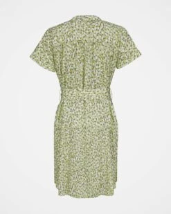 Button Through Knee Length Dress -Wear Luxe Shop 124953