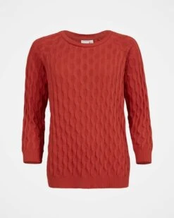 Wave Pointelle Sweatshirt -Wear Luxe Shop 124980