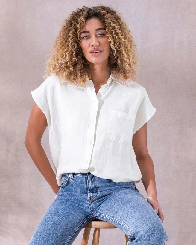 Linen Drape Shirt 3 Linen Drape Shirt - Image 3