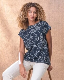 Organic Cotton Boxy T-Shirt -Wear Luxe Shop 125568