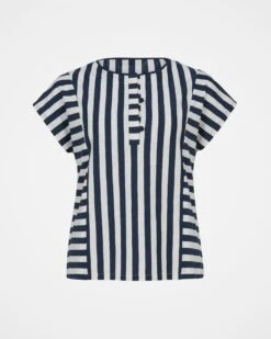 Cutabout Stripe Jersey Top -Wear Luxe Shop 128696