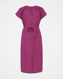 Button Through Midi Dress 6 Button Through Midi Dress -Wear Luxe Shop 128892