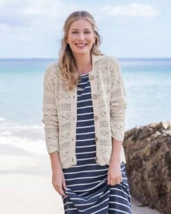 Cotton Crochet Stitch Cardigan