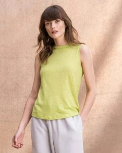 Linen/Cotton Tank Top -Wear Luxe Shop 128988 1