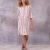 Striped Knee Length Dress