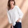 Organic Cotton Pintuck Jersey Top