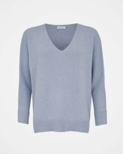 Alpaca Merino Slouch V Neck -Wear Luxe Shop 129910