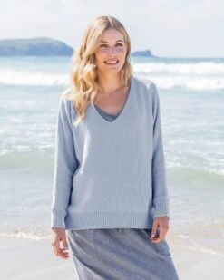 Alpaca Merino Slouch V Neck -Wear Luxe Shop 129914 1