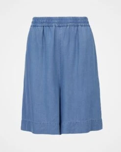 Chambray Shorts -Wear Luxe Shop 130764