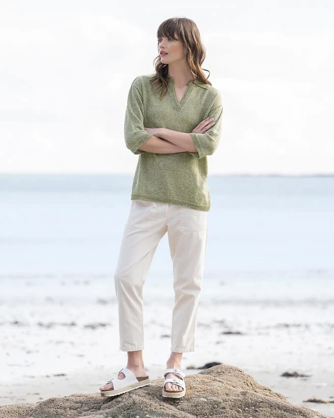 Slim Leg Cotton Pants 2 Slim Leg Cotton Pants - Image 2