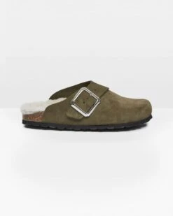 Shearling Lined Clog -Wear Luxe Shop 131115