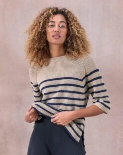 Half Sleeve Knitted Sweater