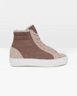 Shearling High Top Sneakers -Wear Luxe Shop 131210 1
