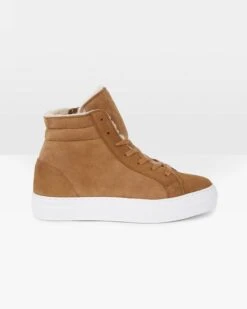 Shearling High Top Sneakers -Wear Luxe Shop 131212