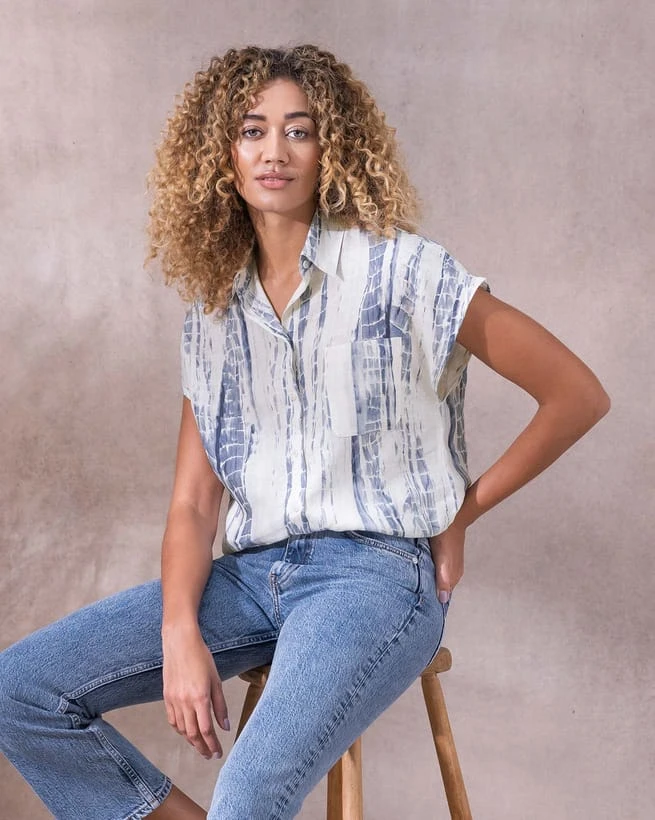 Linen Drape Shirt 2 Linen Drape Shirt - Image 2