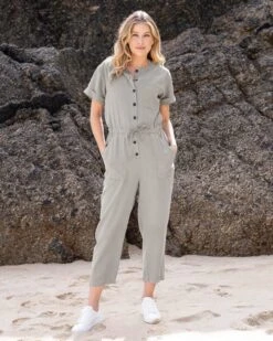 Short Sleeve Jumpsuit