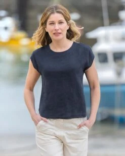 Linen Button Back Blouse