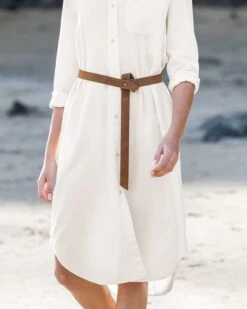 Suede Stud Knot Belt