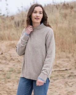 Alpaca Merino Slouch Crew Sweater