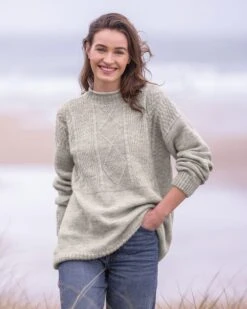 British Wool Gansey Sweater -Wear Luxe Shop 142146