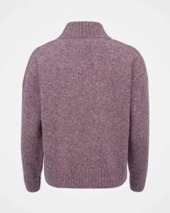 Flecked Diamond Cable Sweater -Wear Luxe Shop 142321