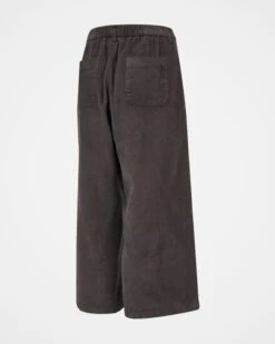 Organic Cotton Corduroy Wide Leg Crop Pants -Wear Luxe Shop 142357