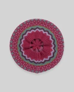 Zig Zag Fair Isle Beret -Wear Luxe Shop 143920