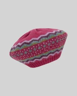 Zig Zag Fair Isle Beret -Wear Luxe Shop 143921