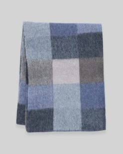 Lambswool Felted Check Scarf -Wear Luxe Shop 143957