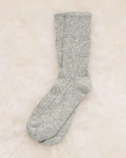 Ladies' Cotton Yarn Twist Rib Sock