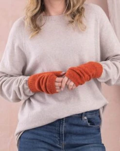 Lambswool Fingerless Mittens -Wear Luxe Shop 145375