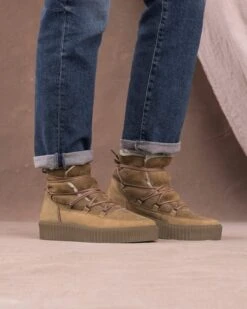 Sheepskin Alpine Sneaker -Wear Luxe Shop 145925