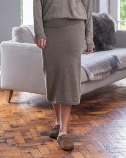 Merino Midi Skirt